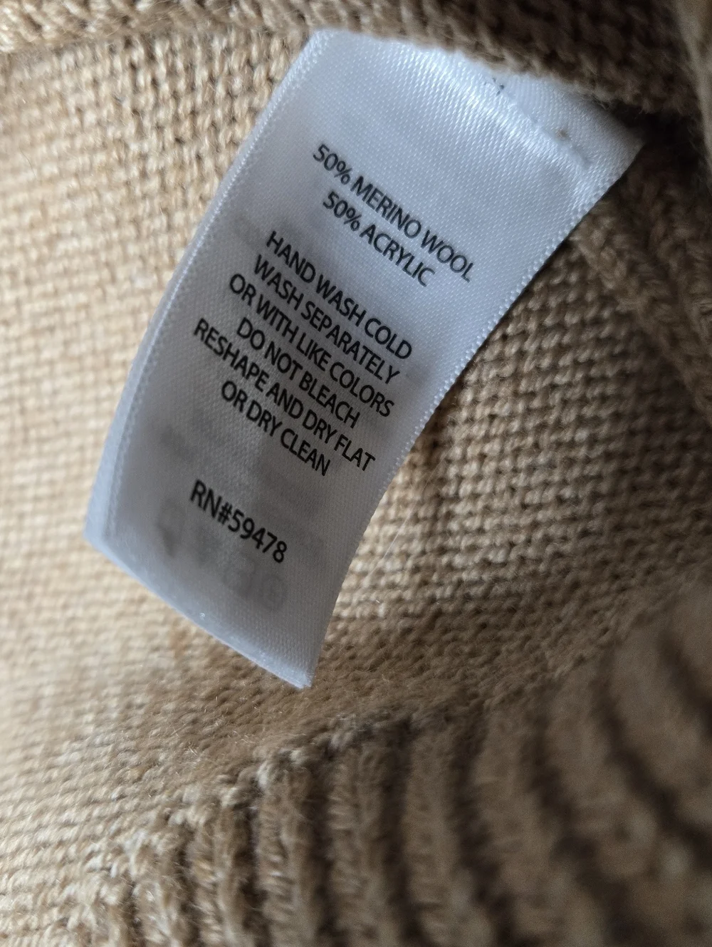 Cynthia Rowley Beige Tan Cardigan M - Picture 6 of 6